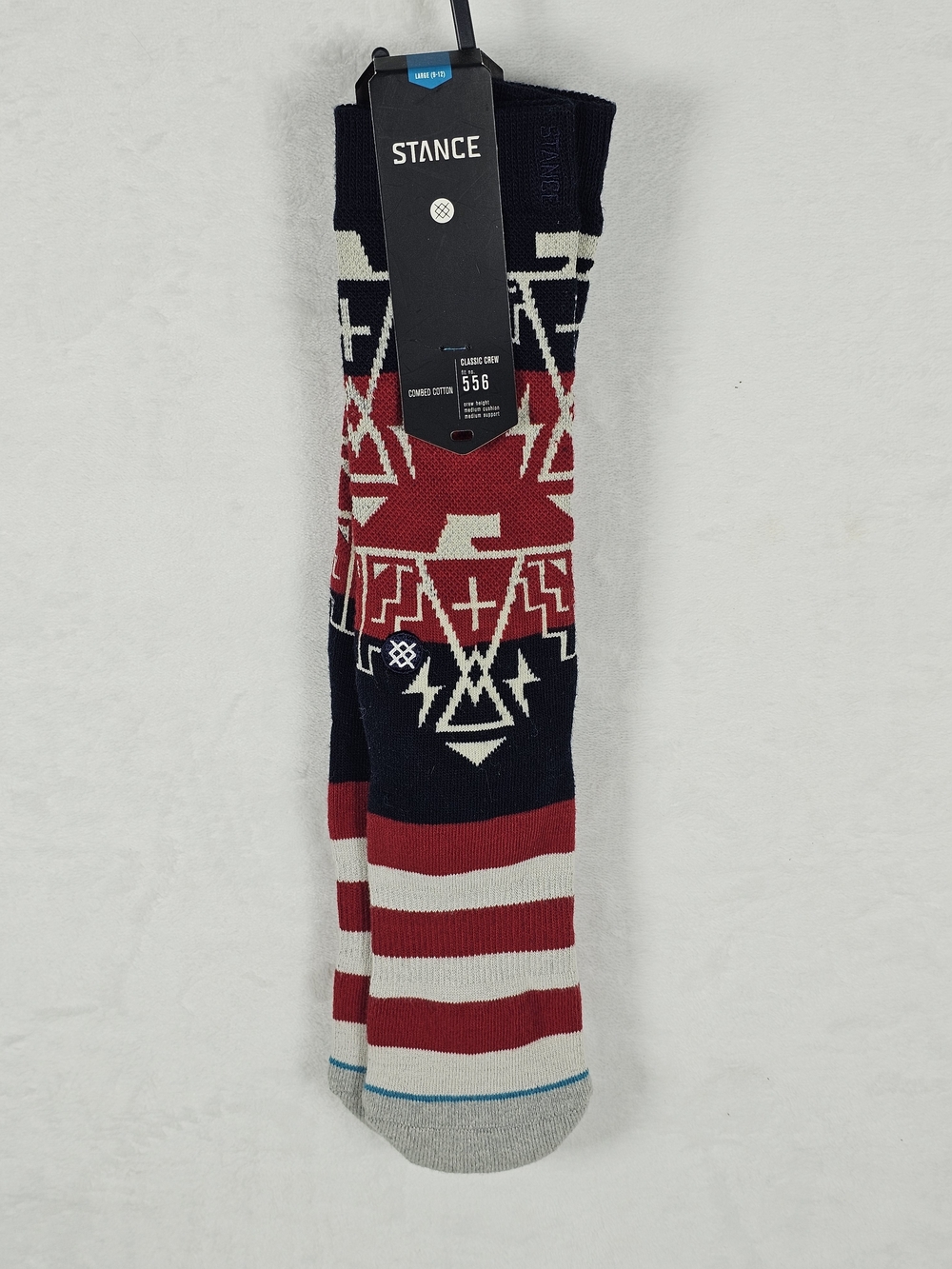 Stance Men’s Red, Navy & White Graphic Crew Socks